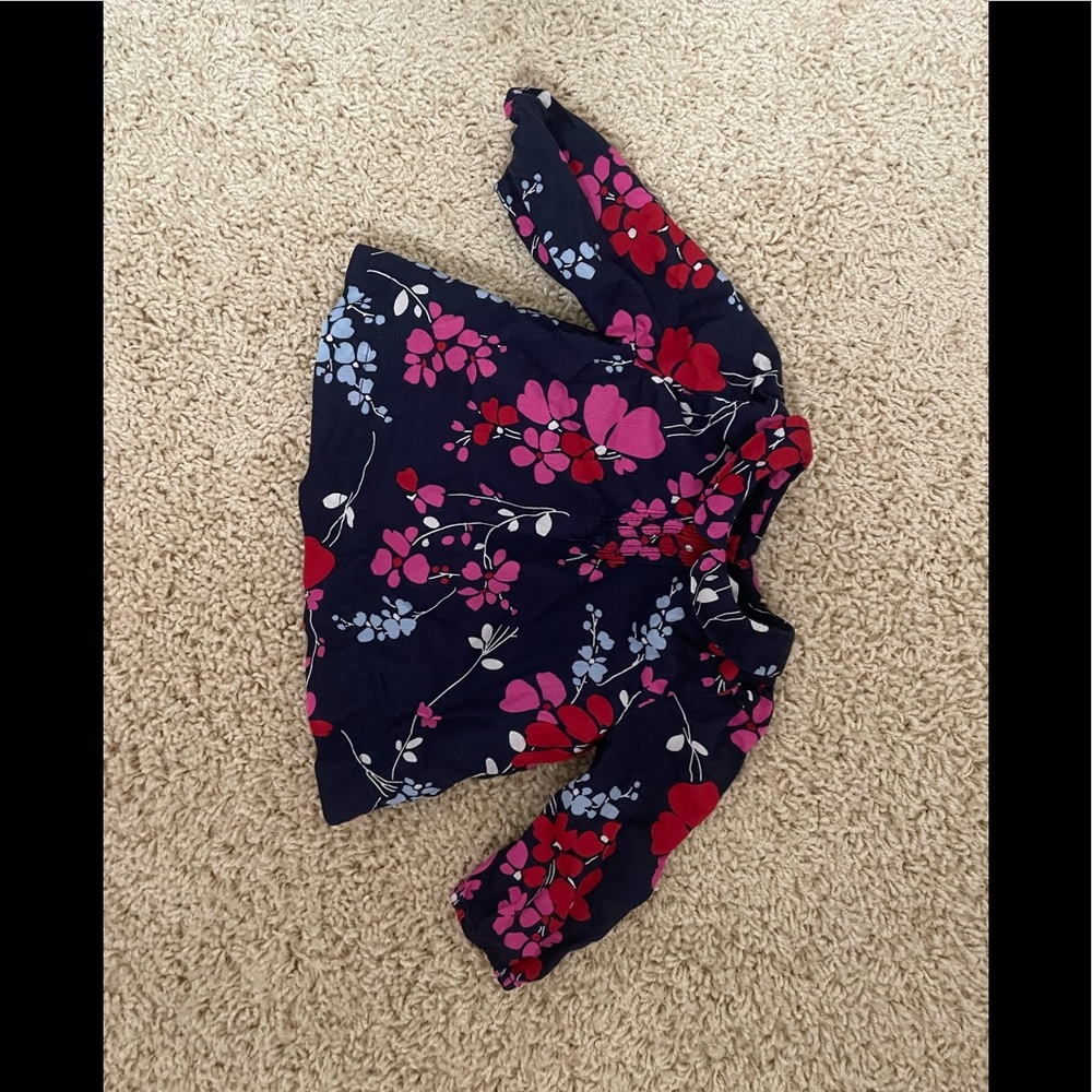 Floral baby gap girls top 3-6m
